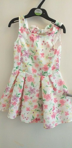 Girls dress age - 5, /white