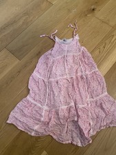 Pink /white Long Summer Dress