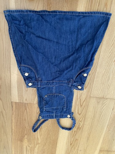 Blue denim pinafore dress age - denim,