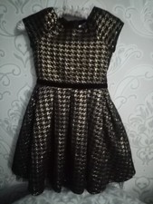 Dunnes gold and black dress