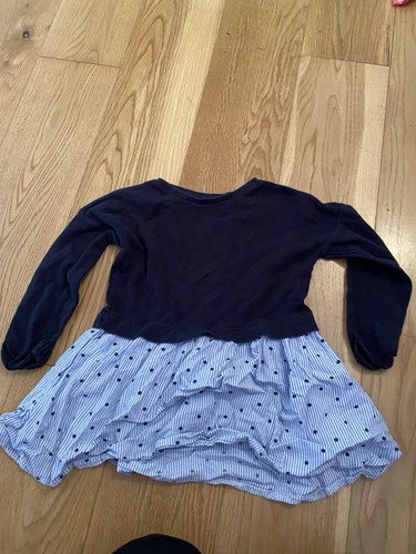 Navy white dress - white, 2/3