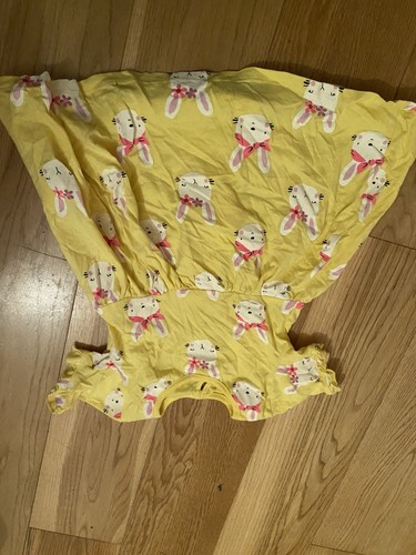 Yellow bunny design dress - design, age