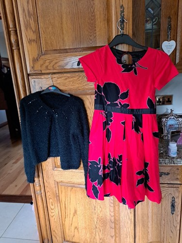 Girls next red and black - girls, dress