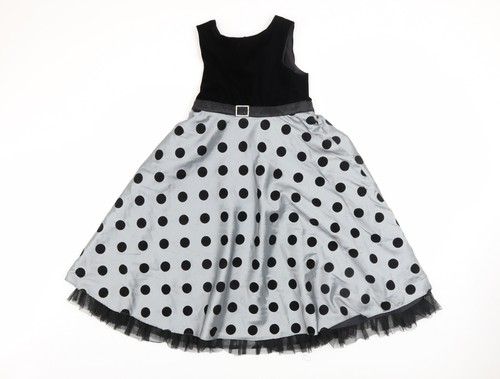 Dunnes girls black polka dot - polka,