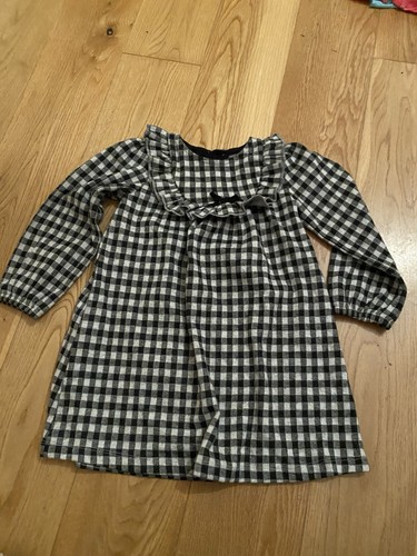 Black white check dress - dress, age